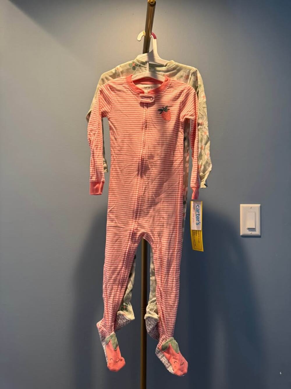 Carter's 3T- 2-Pack Footed Pajamas